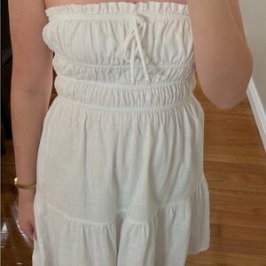 Dose of Soleil White Strapless Dress